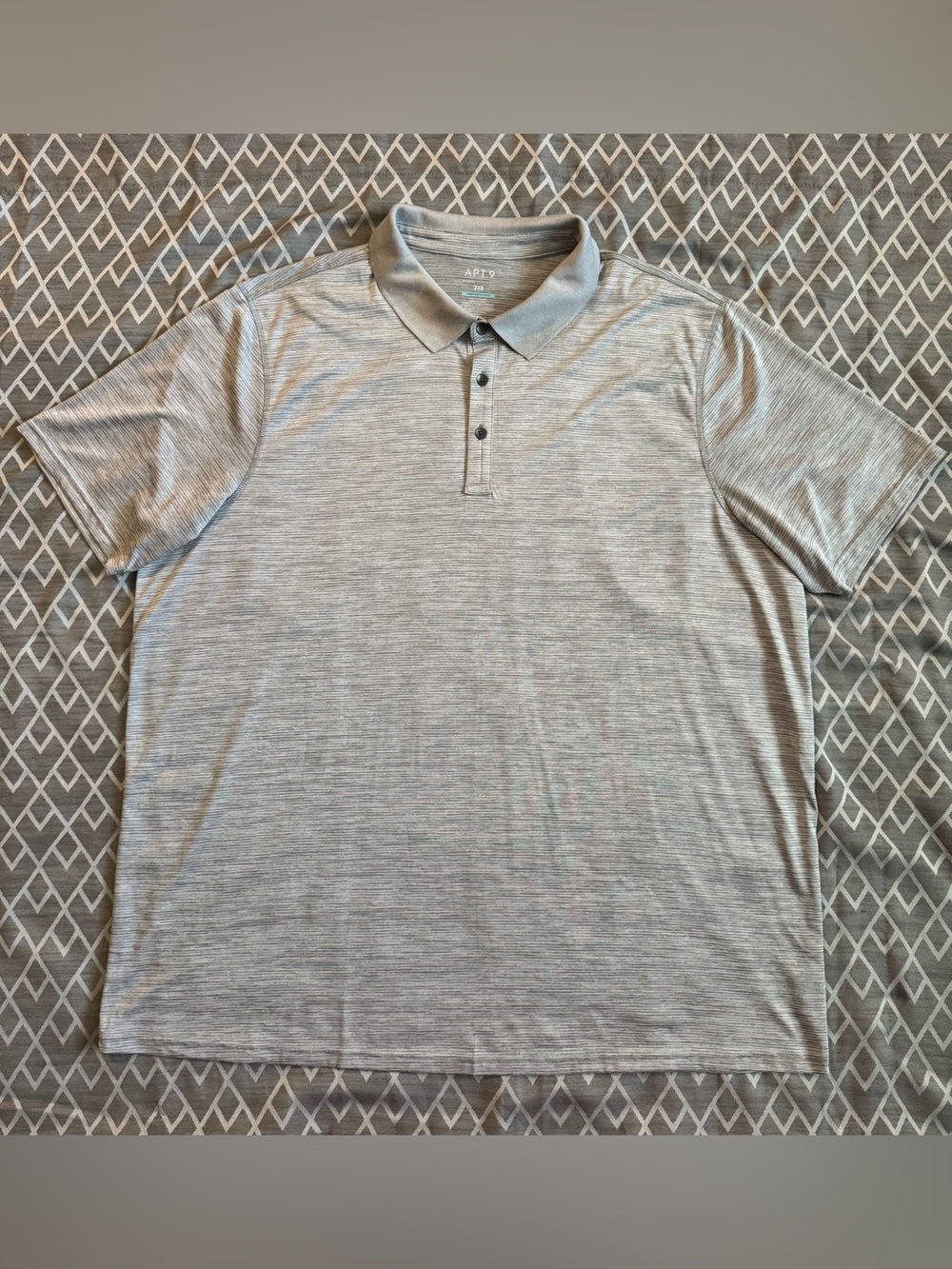 Apt. 9 Men's Light Heather Gray Polo